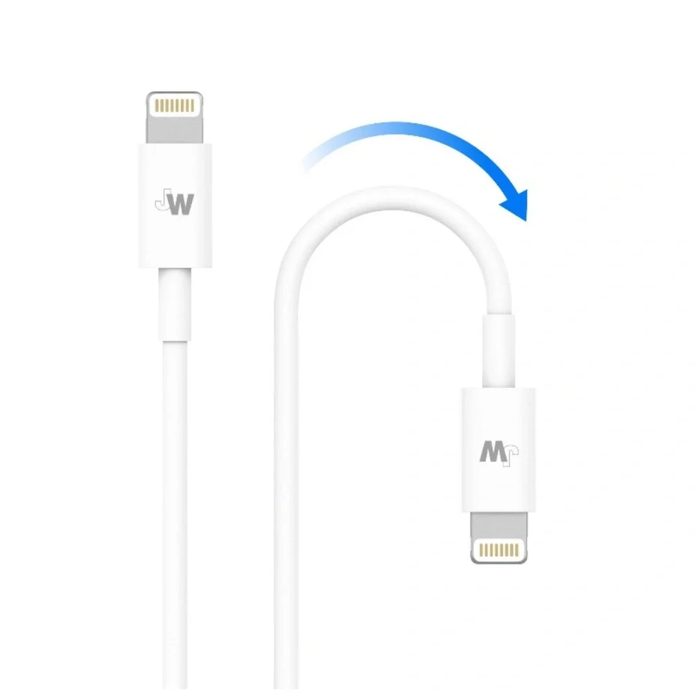 Just Wireless Home Charger, 1-Port USB Wall Charger with 5FT TPU Lightning Cable
